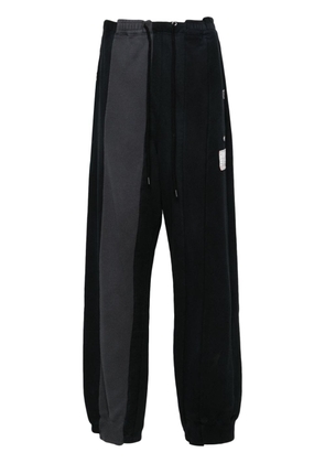 Maison MIHARA YASUHIRO Vertical Switching mid-rise track trousers - Black
