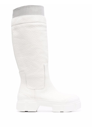 Vic Matie Quintino knee-high leather boots - White