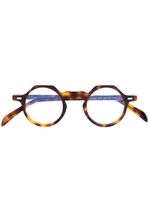Lesca Yoga tortoiseshell glasses - Brown