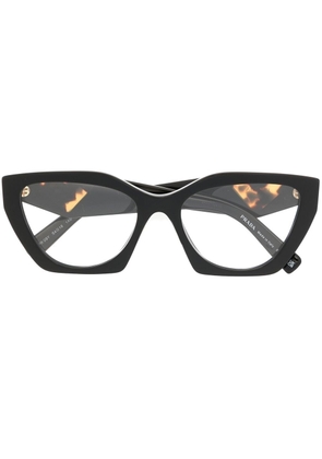 Prada Eyewear logo-engraved cat-eye glasses - Black