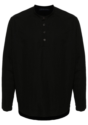 Harris Wharf London Henley poplin polo shirt - Black