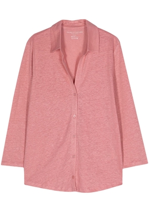Majestic Filatures linen-blend jersey cardigan - Pink