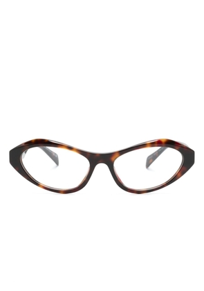 Prada Eyewear cat-eye glasses - Brown