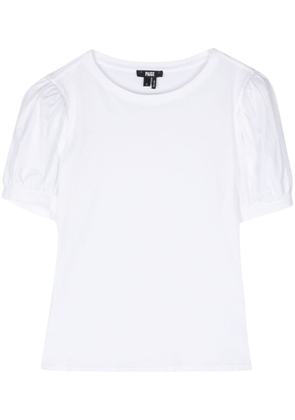 PAIGE Matcha puff-sleeve T-shirt - White