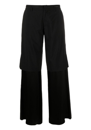 Christopher Esber low-rise tailored trousers - Black