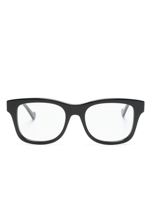 Gucci Eyewear logo-engraved square-frame glasses - Black