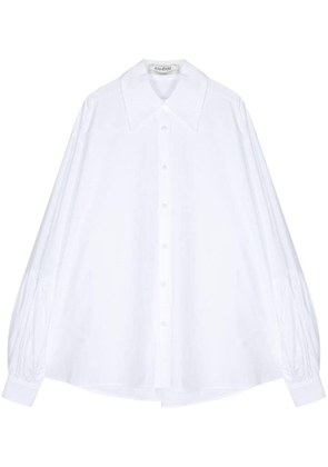 Kimhekim oversize-collar poplin shirt - White