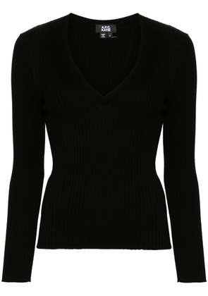 A.P.C. Camille chunky-ribbed jumper - Black