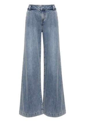 alice + olivia Sadie low-rise wide-leg jeans - Blue