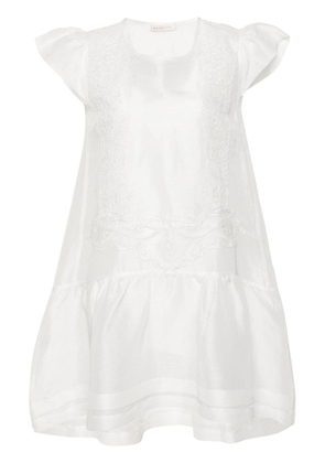 MAURIZIO MYKONOS corded-lace midi dress - White