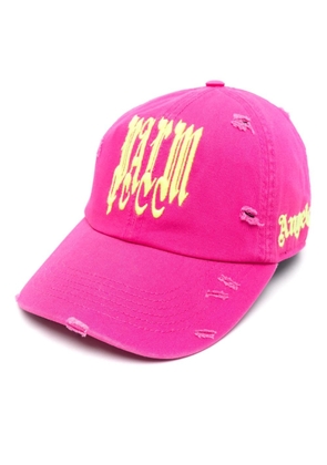 Palm Angels logo-embroidered cotton cap - Pink