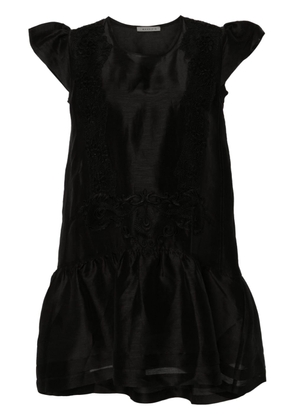 MAURIZIO MYKONOS corded-lace midi dress - Black