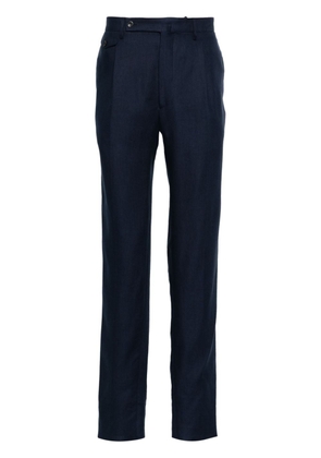 Tagliatore pressed-crease tailored trousers - Blue