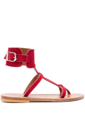 K. Jacques tong suede sandals - Red