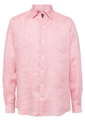 Man On The Boon. buttoned hemp shirt - Pink