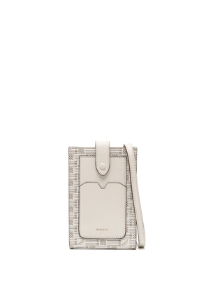 Moreau phone pouch leather bag - Neutrals