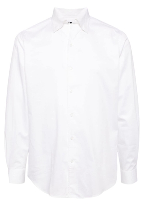 Man On The Boon. classic-collar shirt - White