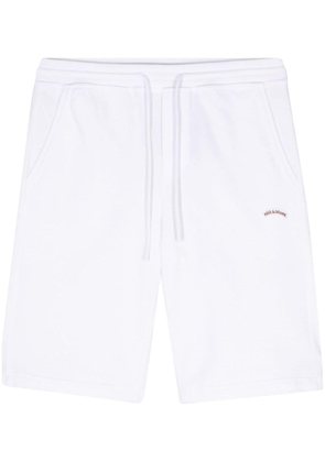 Paul & Shark logo-embroidered cotton shorts - White