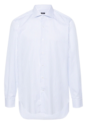 Barba striped cotton shirt - White