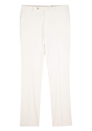 Man On The Boon. cotton-blend chino trousers - White