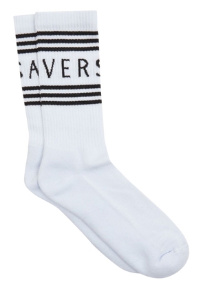Versace intarsia-knit ankle socks - White