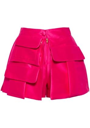 Isabel Sanchis multi-pockets mini shorts - Pink