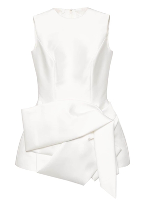 Isabel Sanchis round-neck silk dress - White
