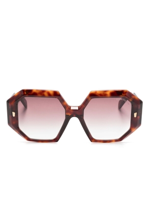 Cutler & Gross 9324 oversized-frame sunglasses - Brown
