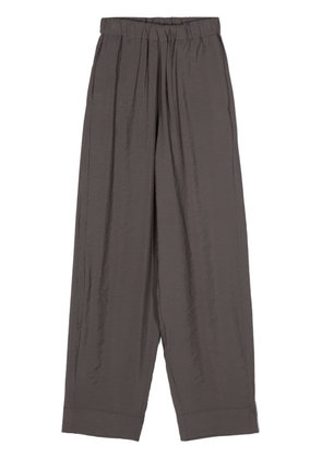 Blanca Vita elasticated-waist wide-leg trousers - Grey