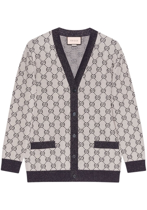 Gucci GG intarsia-knit cardigan - Grey