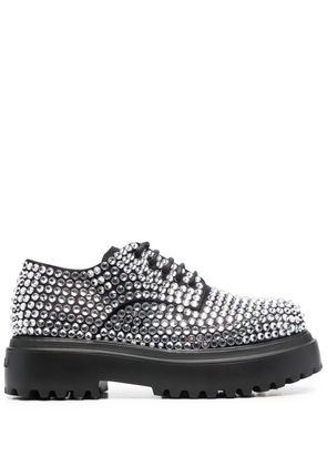 Le Silla Ranger crystal-embellished Derby shoes - Black