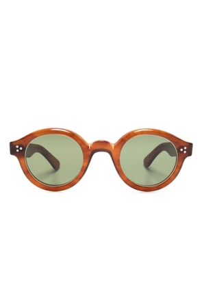 Lesca Corbs round-frame sunglasses - Brown