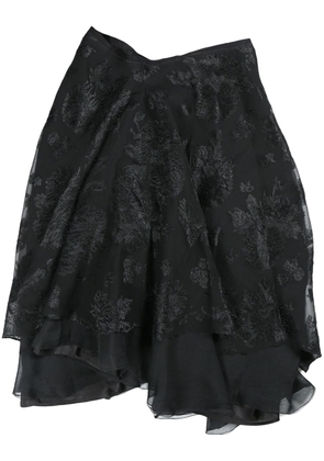 Marc Le Bihan Noir asymmetric skirt - Black