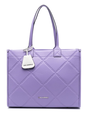 Karl Lagerfeld K/Skuare tote bag - Purple