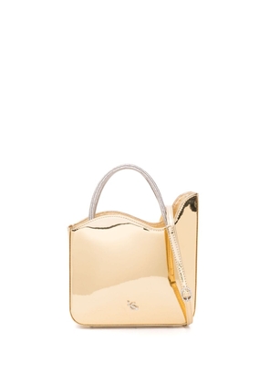 Le Silla small Ivy metallic-leather tote bag - Gold