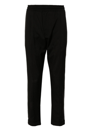 Low Brand elasticated-waist wool trousers - Black