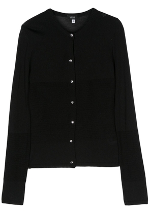 Versace Pre-Owned 2000s knitted wool cardigan - Black