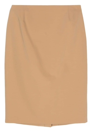 Prada Pre-Owned 1990s dart-detail skirt - Brown