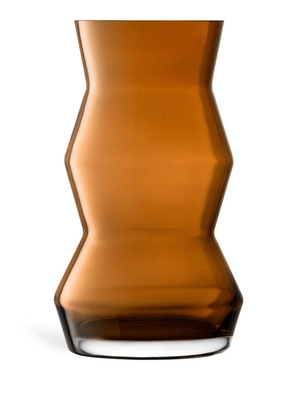 LSA International Sculpt glass vase (36cm x 21cm) - Brown