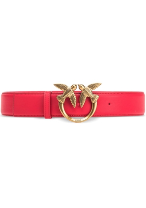 PINKO Love Berry leather belt - Red