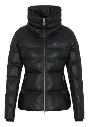 Emporio Armani funnel-neck padded jacket - Black
