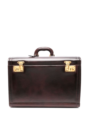 Céline Pre-Owned 1980s leather partitioned trunk - Brown