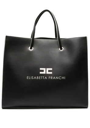 Elisabetta Franchi 10/20 faux-leather tote bag - Black