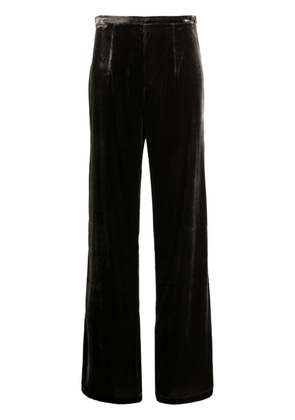 Le Kasha high-waisted flared trousers - Brown