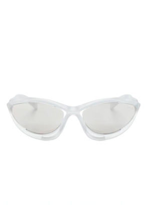 Prada Eyewear wraparound-frame sunglasses - White