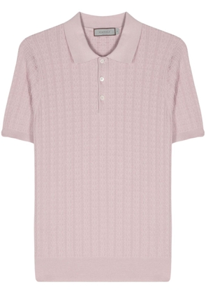 Canali knitted polo shirt - Pink