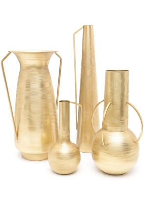 POLSPOTTEN x Browns Roman metal vases (set of four) - Gold