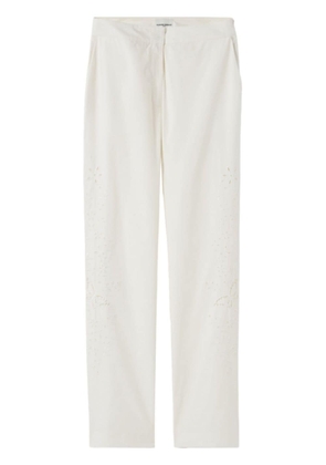 Claudie Pierlot broderie-anglaise straight-leg trousers - Neutrals
