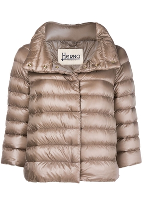 Herno zipped padded jacket - Neutrals