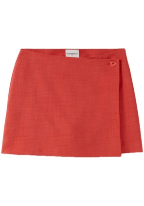 Claudie Pierlot wrap-design textured miniskirt